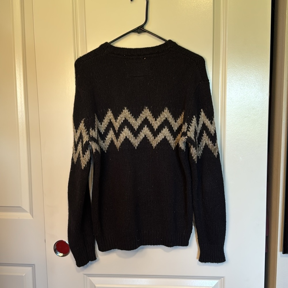 Anthropologie Koto Urban Outfitters Aztec Sweater Medium Tribal Gray Womens Men - Picture 4 of 10